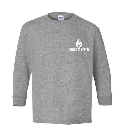 "JESUS SET ME FREE" Youth Heavy Cotton Long Sleeve T-Shirt image 1