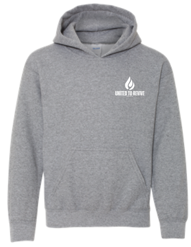 "JESUS SET ME FREE" Heavy Blend Youth Hooded Sweatshirt image 1