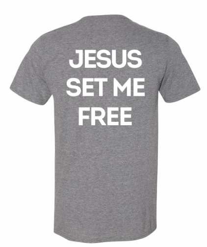 "JESUS SET ME FREE" SoftStyle T-Shirt image 0