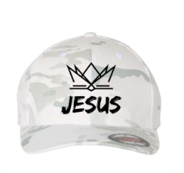 "JESUS" Flexfit Alpine Camo Hat